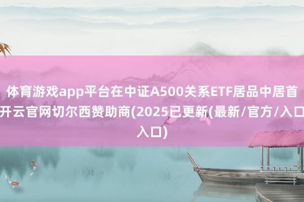 体育游戏app平台在中证A500关系ETF居品中居首-开云官网切尔西赞助商(2025已更新(最新/官方/入口)