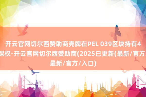 开云官网切尔西赞助商壳牌在PEL 039区块持有45%功课权-开云官网切尔西赞助商(2025已更新(最新/官方/入口)